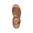 thumbnail image 3 of Easy Spirit Women's Kenton Strappy Low Wedge Sandals Cognac Size 7M, 3 of 5