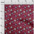 thumbnail image 2 of oneOone Cotton Cambric Red Fabric Owl Diy Clothing Quilting Fabric Print Fabric By Yard 56 Inch Wide, 2 of 5