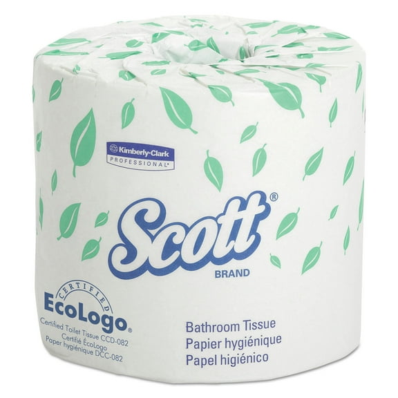 Scott Essential Standard Roll Bathroom Tissue for Business, Septic Safe, Convenience Carton, 2-Ply, White, 550/Roll, 20 Rolls/CT (13607) - 5 Pack