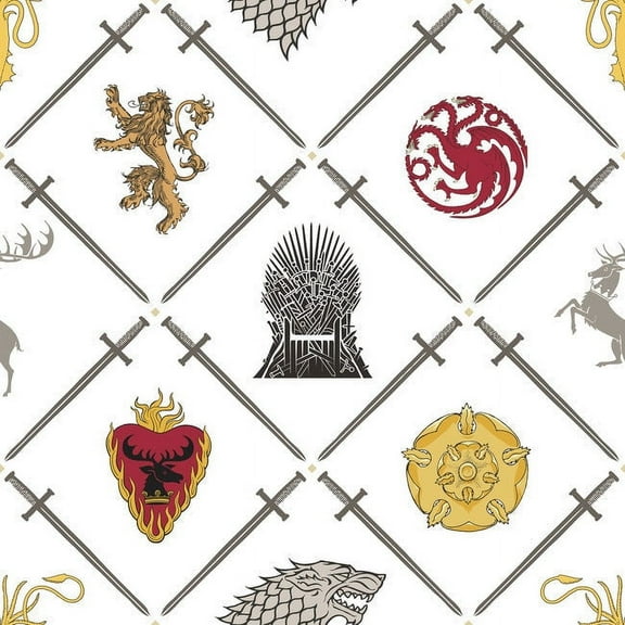 Game Of Thrones House Sigils Peel & Stick Wallpaper
