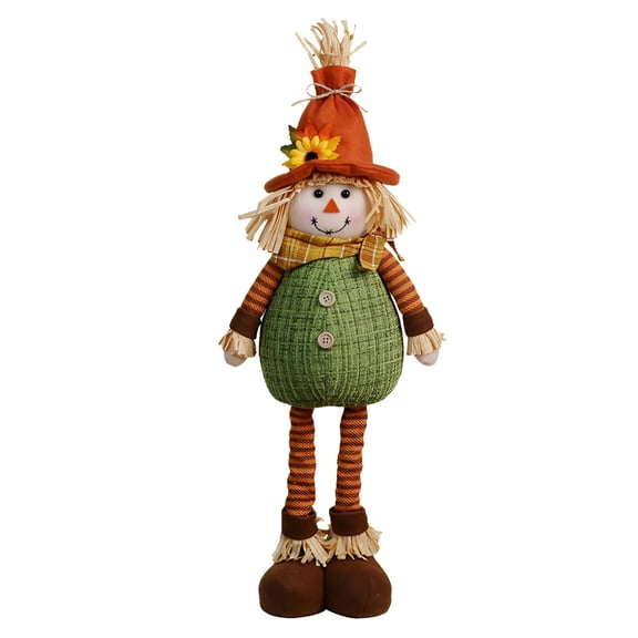LAMIRO Fall Tabletop Decorations Plush Scarecrows, Thanksgiving Harvest Handmade Doll,Autumn Shelf Sitters Figurine Gifts, Home Table Centerpieces Housewarming Present Holiday Decor Fall Office Decor
