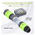 thumbnail image 2 of Digital Water Flow Meter, Hose Water Meter For Outdoor Garden Hose, Measure Consumption And Water Flow Rate With Quick Connectors ,Easy to Install, 2 of 7
