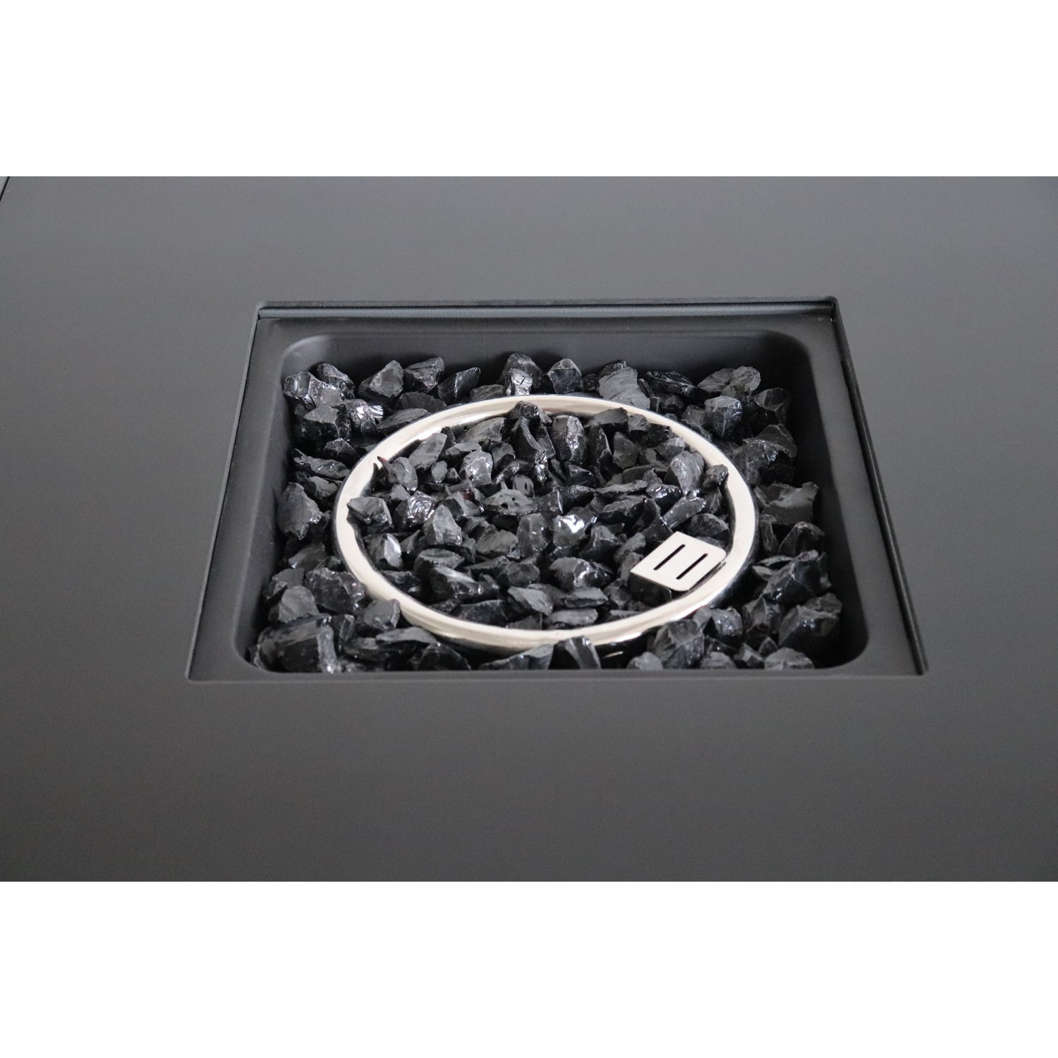 Newboti Furniture 25" H x 30" W Steel Outdoor Fire Pit Table with Lid 61365