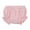 Pink, variant on RTKFRFLM Cotton Linen Bloomers Ruffle Trim Diaper Cover Shorts for Babies Pink 0-6 Months