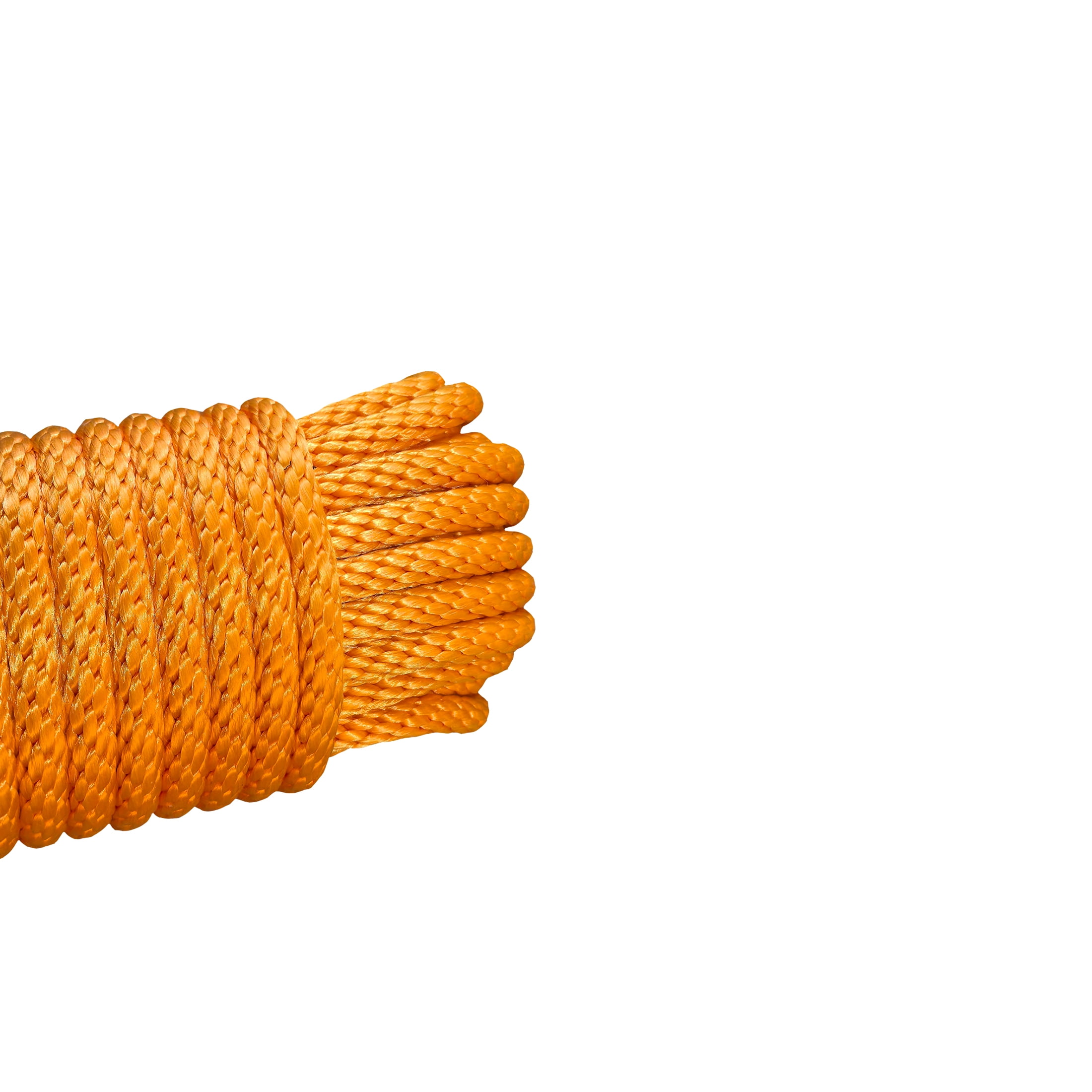 Hyper Tough 1/2 inch x 75 feet Orange Polypropylene Solid-Braid Rope