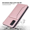thumbnail image 4 of Dteck Case for Samsung Galaxy A51 5G 6.5-inch, Luxury Magnetic Skin-Friendly Feel Leather Card Holder Wallet Case Folio Kickstand Cover,Pink, 4 of 8