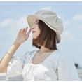 thumbnail image 3 of LinYooLi Womens Cotton Wide Brim Sun Hats Jellyfish Cloud Style Beret Summer Bucket Hat for Travel, 3 of 6