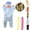 Blue, variant on Mfakffe Big Mouth Monster Onesie Funny Monster Plush Warmth Onesie Pajamas Cozy Home Loungewear for Sleep & Party With Shoes & 2 Randomly Colored Combs