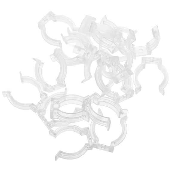 FOMIYES Rope Light Clips 20Pcs for Led and Fluorescent Tubes Transparent Plastic Fixtures