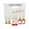 thumbnail image 4 of Pendientes De árbol De Navidad, Pendientes De Navidad Portátiles Para Diario, 4 of 7
