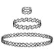 thumbnail image 1 of Colección de joyas elásticas con tatuajes surtidos de 9 piezas - Conjunto de collar, pulsera y anillo de gargantilla con tatuajes negros - Joyería con efecto de tatuaje elástico, 1 of 5