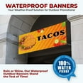 thumbnail image 5 of Tacos Large Banners and Signs for Outdoor by DreamController-Polyester Banner with 4 Holes for Easy Hang Indoor & Outdoor| 4x2 Feet HD Banner to Promote Food & Beverages | Made in USA, 5 of 6