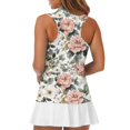 thumbnail image 5 of Whosucclay Vintage Peony Tennis Sport Tops for Womens Stretchy Casual Dry-Fit Sleeveless Golf Shirt XS - 2XL, 5 of 7