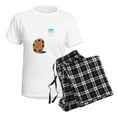 thumbnail image 4 of CafePress - Milk And Cookies Couples Love Pajamas - Women's Short Sleeve Print T-Shirt and Pants Light Cotton Pajama Set, 4 of 7