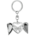 thumbnail image 1 of Beautiful Animal Portrait Sketch Heart Angel Wing Key Chain Holder, 1 of 3