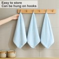 thumbnail image 6 of Jessy Home 12 Pack Light Blue Washcloths for Bathroom 13x13 Inch Ultra Soft Hand Face Towels, 6 of 7