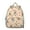Beige-72, variant on Abstract Dog Art Student Backpack – Adorable Puppy Paw Print with Bone and Tail Cartoon Design, Artistic Watercolor Style for School