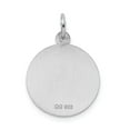 thumbnail image 3 of FB Jewels Sterling Silver Rhodium-plated Happy Birthday Disc Charm, 3 of 4