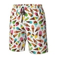 thumbnail image 5 of Naloa Ice Cream Popsicles Men's Beach Shorts, Surfing shorts, Swim trunks, Quick Dry Swim Trunks for Surfing Beach Fun - XX-Large, 5 of 9