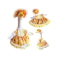 thumbnail image 2 of 7 Inch Desk Goose Outfit, Porch Goose Dress and Hat Set, Yellow Floral Lolita Style Porch Goose Accessories for Small Desk Goose Statue, Decor for Home Balcony and Indoor Spaces 2, 2 of 5