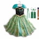 thumbnail image 1 of Vestido de fiesta de princesa Disney para niñas, disfraz de Frozen, Elsa, Rapunzel, Addams, regalo de cumpleaños, 1 of 4
