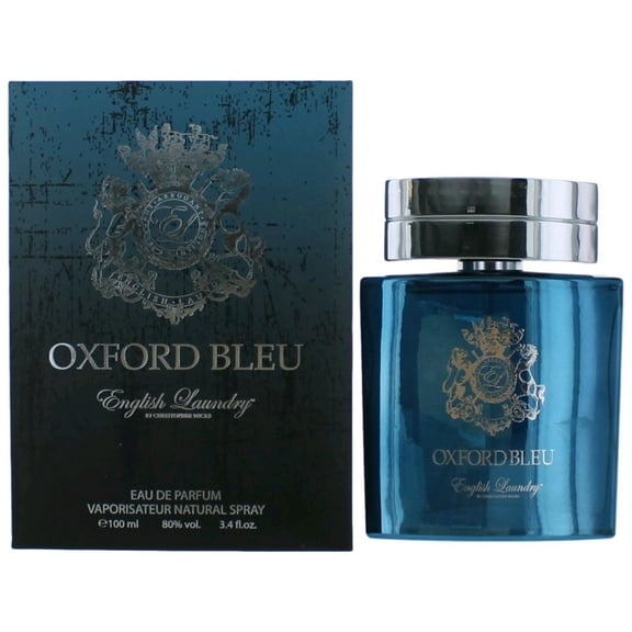 English Laundry Oxford Bleu Eau De Parfum Spray, Cologne for Men, 3.4 Oz