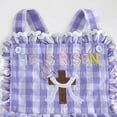 thumbnail image 4 of kpoplk Toddler Girl Bell Bottom Jumpsuit Sleeveless Romper Pants Flower Halter Overalls Summer Clothes Size 6-12 Months,Purple, 4 of 7