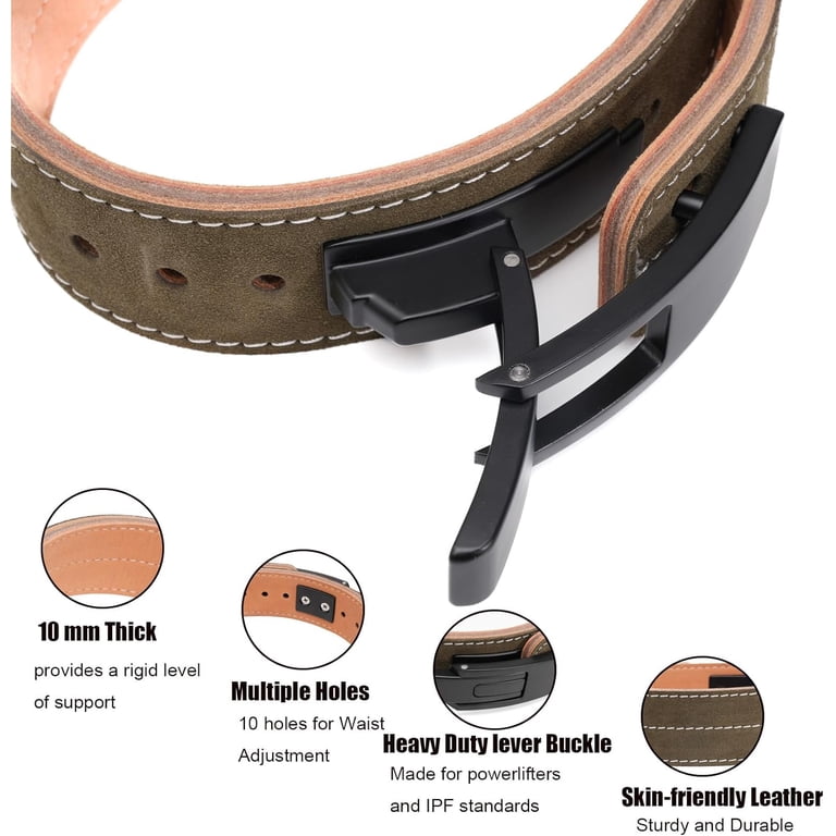Weightlifting Belt Powerlifting Women & Girl, 10 mm Thick  display picture 1
