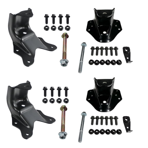 BST BSSP Rear Forward Rearward Leaf Spring Hangers 722-077 722-075 Replacement for Ford 1999-2007 F-250 F-350 Super Duty 2000-2004 Excursion