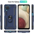 thumbnail image 2 of Galaxy A12 Case,Samsung A12 Case,with Screen Protector,[Military Grade] 16ft. Drop Tested Cover with Magnetic Kickstand Car Mount Protective Case for Samsung Galaxy A12, Blue, 2 of 4