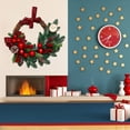 thumbnail image 2 of TheFound Christmas PVC Wreath Artificial Wreath with Berry Christmas Ball Decor for Front Door, Window, 2 of 8