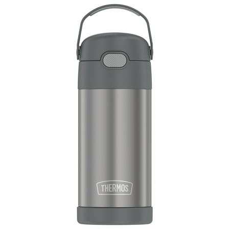 Thermos F4100CH6 12-Ounce Funtainer Vacuum-Insulated Stainless Steel Bottle (Gray)