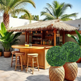 thumbnail image 4 of 2 PCS 22 Inch Artificial Plant Topiary Ball, Round Faux Boxwood Balls Outdoor, Garden Spheres Decorative for Front Door, Porch, Backyard, Balcony, Patio, Wedding and Home Décor, 4 of 7
