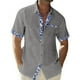 thumbnail image 1 of Hawaiian Shirt For Men, Men's Vintage Button Down Bowling Shirts Short Sleeve Summer Beach ShirtL, 1 of 5