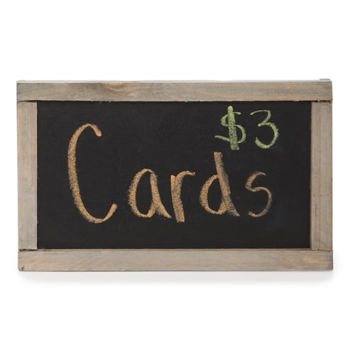 Small Wooden Rectangular Chalkboard 5in