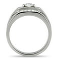 thumbnail image 5 of Anillo Color Plata Para Hombres de Acero Inoxidable en Nivel, 5 of 5
