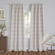 thumbnail image 1 of Cortinas MYSKY HOME 100% opacas de lino a cuadros, 275 x 132 cm, color marrón, 1 of 9