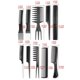 thumbnail image 2 of 10pcs Hair Cutting Comb Barber Hair Styling Combs Wide Fine Teeth Set Anti Static Hairdressing Tool, 2 of 4