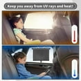 thumbnail image 6 of KY Sfee Car Window Shade for Side Windows, 2 Pack Sun Shade Retractable for Car Blocks Heat and UV Rays Glare Protection Roller Sunshade Visor for Baby, Kids, Pets, Passengers, 6 of 8