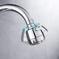 thumbnail image 3 of 1 Piece Universal Kitchen Faucet Splash Guard Reinforced Jet Faucet 360 Degree Rotatable Two-Position Water Outlet, 3 of 5