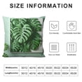 thumbnail image 5 of COMIO Tropical Green Leaves Throw Pillow Covers, Palm Leaf Leaves Decorative Throw Pillow Cushion Cases Cover for Outdoor Sofa Patio Couch Car Decor(Beige, Not White) White, 5 of 5