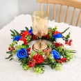 thumbnail image 5 of Independence Day Artificial Flower Wreath Front Door Decor,Patriotic Spring Summer Wall Hanging for Home Porch Decoration, 5 of 6