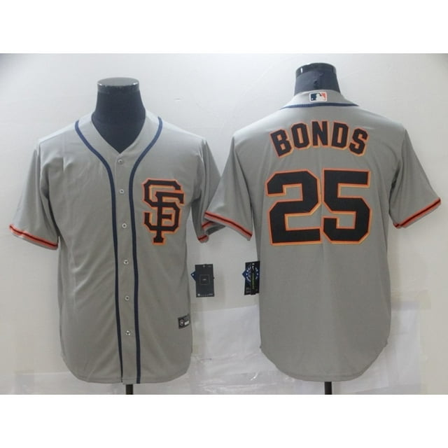 San Francisco Giants 25#Bonds-Gray New Player Name Classic Commemorative Star Collection Embroidered Edition Jersey - XL