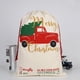 thumbnail image 1 of D2379 Gran oferta bolsa de lona con cordón grande con estampado de renos sacos de Papá Noel bolsas de regalo de Navidad, 1 of 4