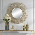 thumbnail image 3 of Uttermost Swirl Round Gold Mirror, 3 of 7