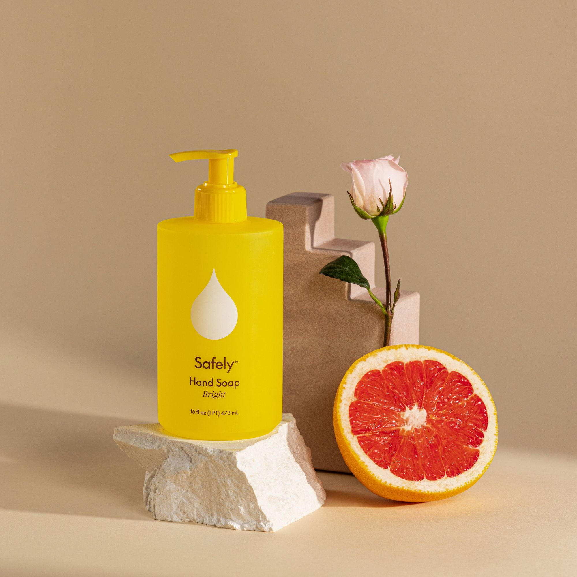 Safely Hand Soap, Naturally Moisturizing & Hydrating, Bright Scent, 16 fl oz