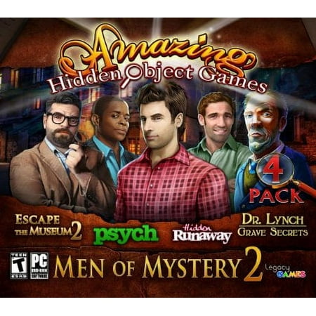 Amazing Hidden Object Games Men of Mystery 2 (PC DVD), 4 Pack