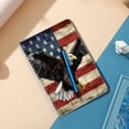 thumbnail image 5 of Spiral Notebook,Double-Wire Spiral College Lined Journal Notebook for Study and Notes,100 Pages,5.71x 8.26 in - Bald Eagle Spreading Wings Over the American Flag, 5 of 7
