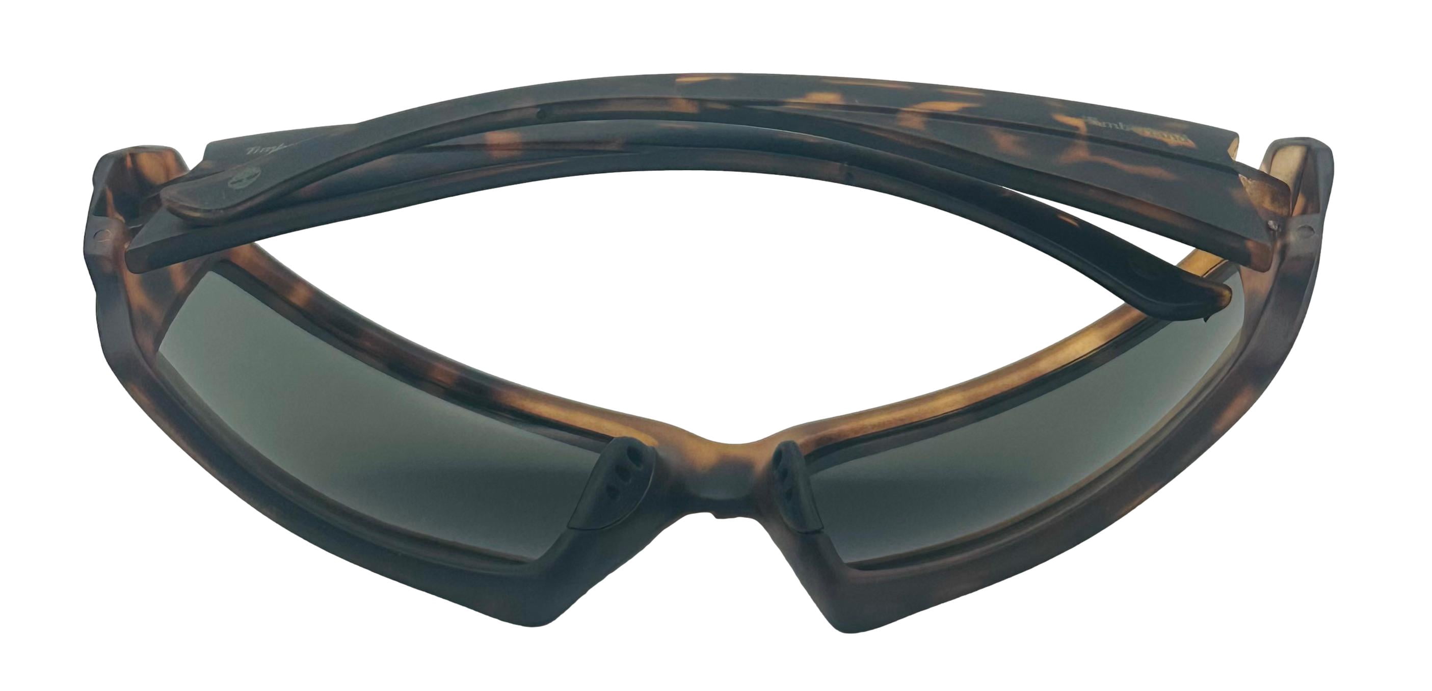 Timberland Sunglass Mens Dark Havana Rectangle Plastic Green Lens TB7277. 52N