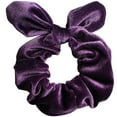 thumbnail image 1 of Bunny Ear Hair Scrunchie Decorative Velvet Hair Tie Solid Color Hair Scrunchie, 1 of 10